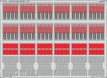 Eduard Accessories 73761 - C-130J-30 cargo seatbelts for ZVEZDA in 1:72