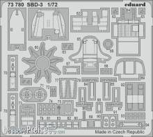 Eduard Accessories 73780 - 1:72 SBD-3 for FLYHAWK