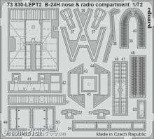 Eduard Accessories 73830 - B-24H nose & radio compartment 1/72