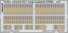 Eduard Accessories 73833 - Chinook HC.1 cargo seatbelts STEEL AIRFIX