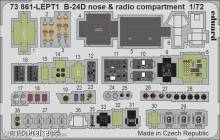 Eduard Accessories 73861 - B-24D nose & radio compartment for Airfix