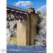 Kibri 39750 - Spur H0 Universal-Brückenköpfe gemauert, 2 Stück Höhe variabel