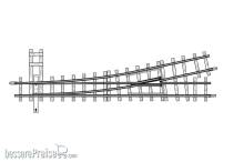 Bemo 4011000 - 12° Weiche links, 147mm, R 517