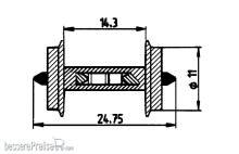 Roco 40186 - Widerstands-Radsatz