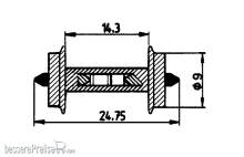 Roco 40187 - Widerstands-Radsatz