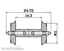 Roco 40192 - DC-NEM-Normradsatz