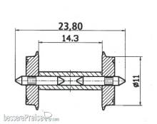 Roco 40193 - DC-NEM-Normradsatz
