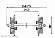 Roco 40199 - DC-NEM-Normradsatz