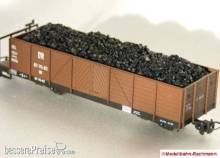 Modellbahn-Bachmann 4020101 - Kohle für M&D, für den 4-achs. off. ehem. Heeresfeldbahnwagen, Größe: 82 x 24 mm