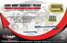 Mirage Hobby 248001 - German WWI & Polish WWII Light Bombs German WWI & Polish WWII Light Aircraft Bombs 1914 in 1:48