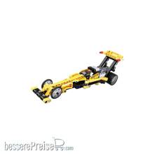 Jamara 402863 - CaDA Drag Racing, gelb