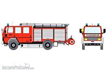 Loewe 4032 - FORD CARGO 1520 - LF 16 - Berufsfeuerwehr Köln - H0