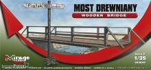 Mirage Hobby 353020 - Holzbrücke mit Geländer und Wegweiser in 1:35