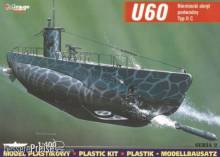 Mirage Hobby 40025 - Deutsches U-Boot U 60 Typ II C in 1:400