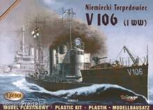 Mirage Hobby 40028 - Deutsches Torpedoboot V 106 in 1:400