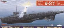 Mirage Hobby 40042 - Deutsches U-Boot U 511 Typ IX B Turm I und WG42 in 1:400