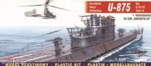 Mirage Hobby 40043 - Deutsches U-Boot U 875 Typ IX D2 Turm II und FA 330 Bachstelze in 1:400