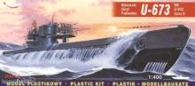 Mirage Hobby 40412 - Deutsches U-Boot U 673 Typ VII C Turm II in 1:400