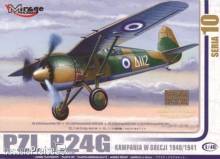Mirage Hobby 48108 - PZL P.24 G Griechenland 1940/41 mit Resin- und Fotoätzteilen in 1:48