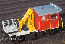 Weinert 4055 - SBB-Tm III in Rot mit beweglicher Tirre-Hebebühne (DC - FM)