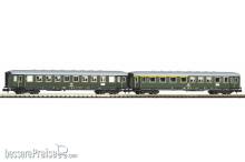 Piko 40621 - N 2er Set Schürzeneilzugwagen 1./2. Klasse und 2. Klasse