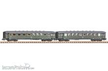 Piko 40623 - N 2er Set Schürzeneilzugwagen 2./3. Klasse und 3. Klasse DRB II