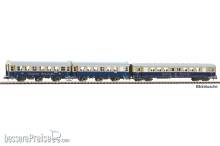 Piko 40630 - N 3er Set 2x Umbauwagen mit 1x Schürzeneilzugwagen Weinstraße DB IV