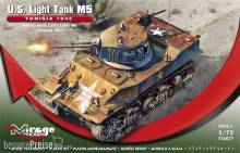 Mirage Hobby 726077 - U.S. Light Tank M5 ´TUNISIA 1942´ in 1:72
