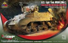 Mirage Hobby 726086 - U.S.Light Tank M5A1 (Mid) 2nd Armd.Div.N in 1:72