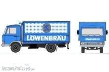 Loewe 4093 - Iveco Magirus Zeta 90M5 - LKW LÖWENBRÄU