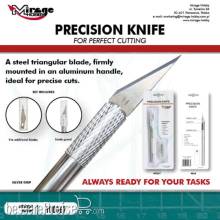Mirage Hobby 100067 - MIRAGE Precision Knife + 5 blades (SILVER)