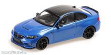 Minichamps 410021026 - BMW M2 CS - 2020 - BLUE W/ BLACK WHEELS