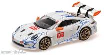 Minichamps 410062115 - PORSCHE 911 (992) GT3RS - 2023 - WHITE W/ORANGE DECOR