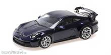 Minichamps 410069207 - Model - PORSCHE 911 (992) GT3 - 2021 - BLUE - 25 YEARS 911 GT3