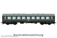 Lenz 41180-04 - Reko-Wagen Bghwe, 2.Kl, DR, Ep.4, Nr.57502826038-9