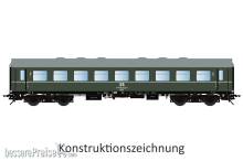 Lenz 41180-05 - Reko-Wagen Bghwe, 2.Kl, DR, Ep.4, Nr.57502825215-4