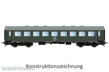 Lenz 41180-06 - Reko-Wagen Bghwe, 2.Kl, DR, Ep.4, Nr.57502813904-7