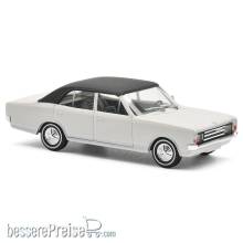 Busch 42020 - Opel Rekord C, Weiß mit Weißwandreifen