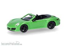 Herpa 420365 - Porsche 911 (991) Carrera 2 Cabrio, lizardgrün