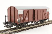 Lenz 42235-01 - Gedeckte Güterwagen: Lenz Spur 0 mit PVC-Dach und Bremserb&uumlhne