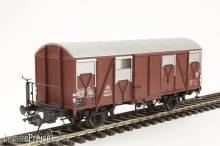 Lenz 42243-01 - Gedeckte Güterwagen: Lenz Spur 0 mit Alu-Dach und Bremserb&uumlhne