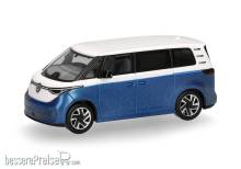 Herpa 431132-002 - Volkswagen (VW) ID. Buzz People zweifarbig, candy white, blue metallic