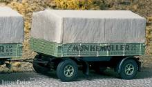 Weinert 4328 - Zweiachs-Anhänger mit Pritsche und Plane