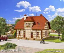 Vollmer H0 43654 - Siedlungshaus mit Fachwerk