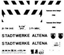 Weinert 4382 - KommunalfahrzeugBeschriftungssatz