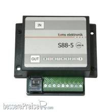 Tams Elektronik 44-01507-01 - S88-5 I s88-Rückmeldemodul mit Gleisbelegtmelder, Fertig-Gerät (im Gehäuse)