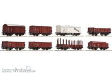 Roco 44002 - 8-teiliges Set Güterwagen, DB