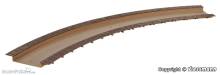 Vollmer 44042 - H0 Fahrbahn gebogen, 37,6 cm, 1 Stück