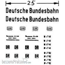 Weinert 4417 - Deutschen BundesbahnBeschriftungssatz