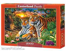Castorland C-200825-2 - Tiger Family, Puzzle 2000 Teile